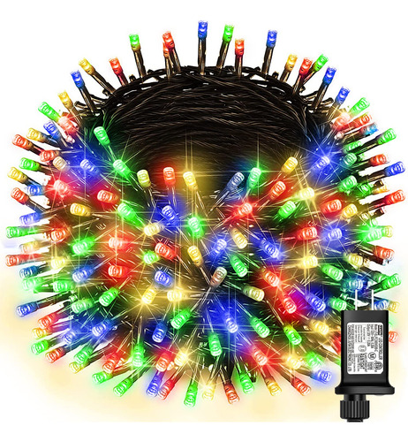 Guirnalda Luz Navidad Pie Led Parpadeante Modo Cadena Cable