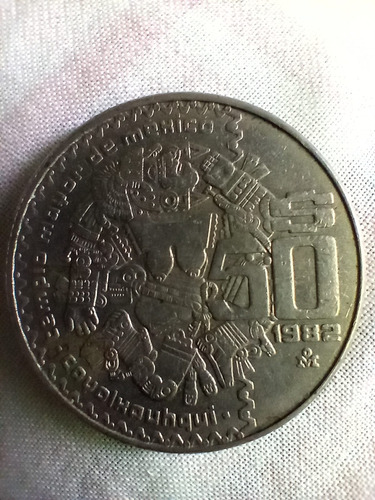 Moneda De 50 Pesos Del Año 1982
