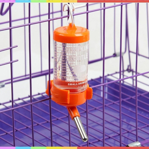 Bebedero Botella 125ml Plastico Hamster / Conejo / Cuyi