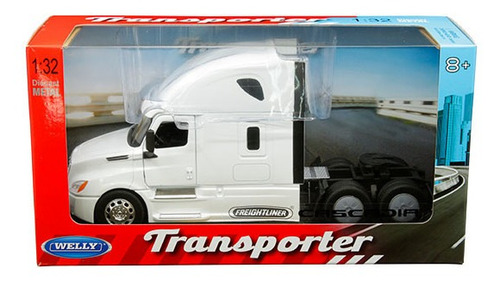 Welly 1/32 Freightliner Cascadia Blanco Caja Indivual Tracto