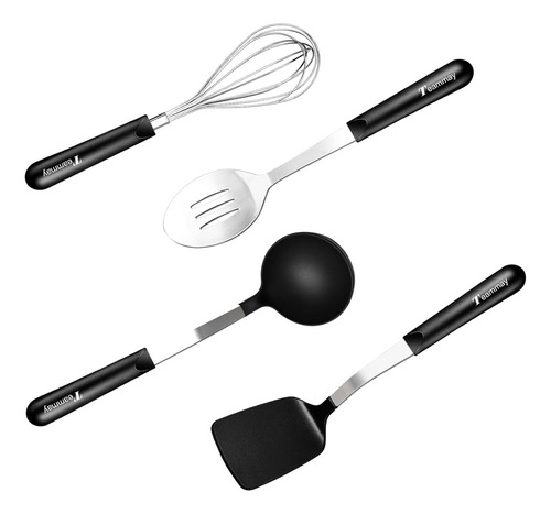 Conjunto De 4 Utensilios De Cocina Grandes Con Cuchara Ranur