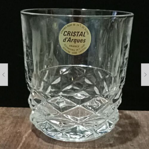 4 Vasos De Whisky Escoceses Cristal D'arques Francia Vintage