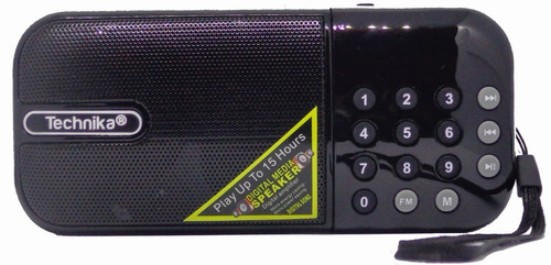 Radio Fm Portatil Recargable Con Bluetooth Y Teclado