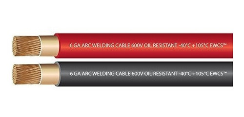 Cable De Soldadura Extra Flexible De Calibre 6 De 600 Voltio