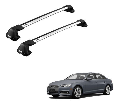 Rack Bagageiro Thule Evo Edge  Audi A4 Sedan 2016 Em Diante