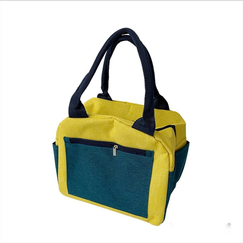 Bolso Lunchera Térmica Teens Con Bolsillos Varios Colores