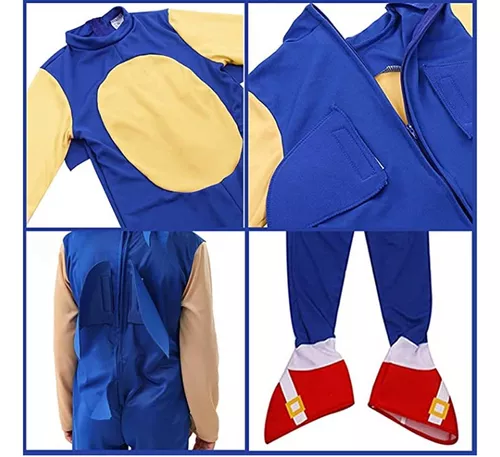 Fantasia Sonic - Cosplay Infantil