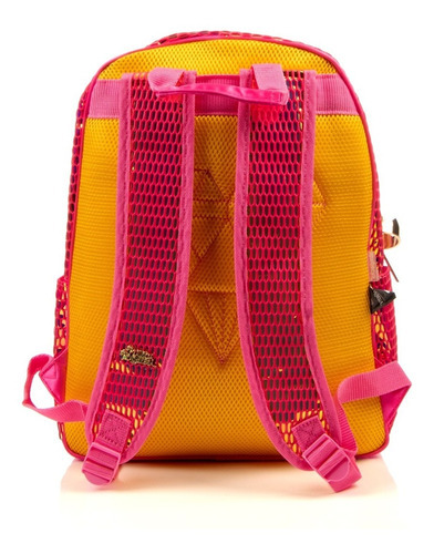 Mochila Polinesios Love Color Rosa chicle Diseño de la tela Textura