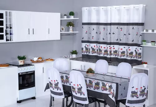 Kit Jogo De Cozinha Tergal 8 Peças Promoção