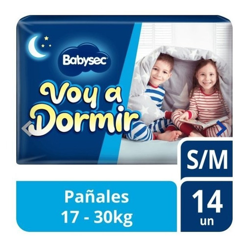 Pañales Bebé Babysec Voy A Dormir 14 Un S/m