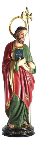 Linda Imagem Escultura São Judas Tadeu 30cm Durata Cor Vermelho