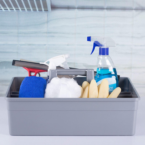 Organizador De Herramientas Canasta De Cesta Pequeño Gris