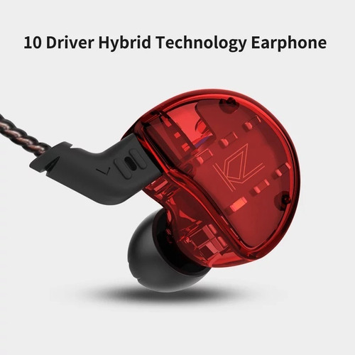 Inear Audífonos Kz Zs10 Monitores Hifi Original + Estuche