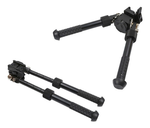 Bipode Para Rifles Bipode Atlas Riel 20mm Bipode Picatinny Acero Inoxidable Bípodes Goma Antideslizante Altura Ajustable Caza Montura Riel Picatinny Tiradores Hauki
