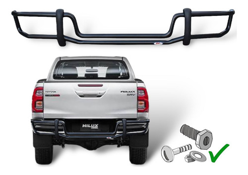 Defensa Bumper Trasero Toyota Hilux 2016 - 2022 Bronx