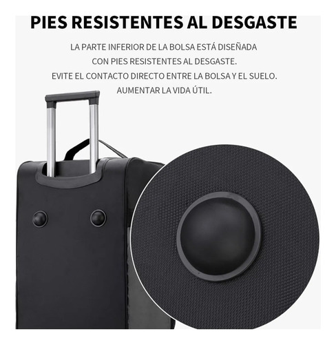 Maletas De Viaje 28 Pulgadas, Mochila De Viaje Negro Negro