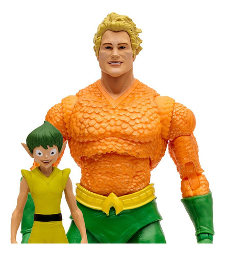 Aquaman Dc Classic Wave 1 Action Figure With Mcfarlane Toys Digital Collectible Coleccion Muñeco Para Niños Chicos Juguete Figura De Accion Articulada Diseño Premium Coleccionable Con Acompañante Qwsp