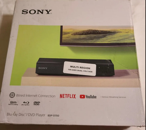 Blu-ray Sony Bdp-s1700 Multiregion Región Libre Sin Usar Negro (Usado)