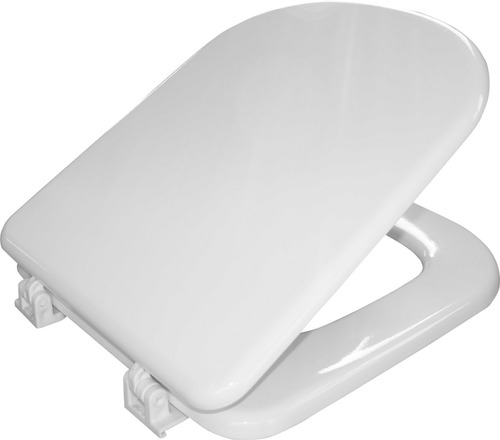 Asiento Tapa Inodoro Madera Laqueda Blanco H. Plástico Ariel