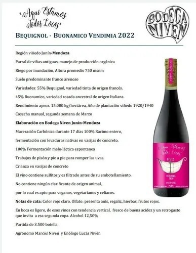Aquí Estamos Todos Locos Bequignol Buonamico X4u Bod. Niven