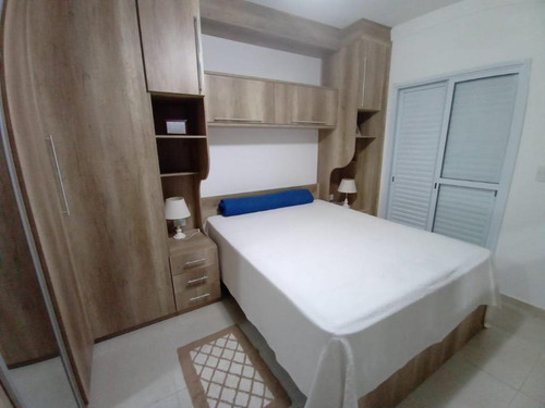 Apartamento Mobiliado E Planejado Com Vista Do Mar Com 3 Dormitórios À Venda, 94 M² Por R$ 550.000 - Mirim - Praia Grande/sp - Ap3544