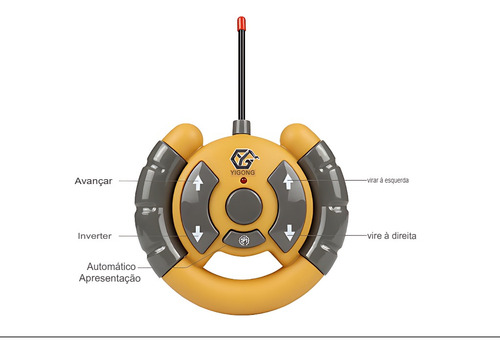 Brinquedo Escavadeira Yigong 6ch Controle Remoto