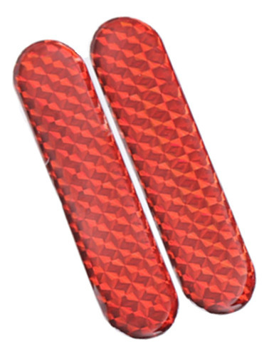 2 Pegatinas Autoadhesivas Rojo 2 10,6 Cm X 2,3 Cm Rojo 2