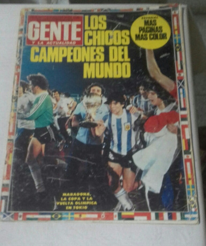 Revista Gente. Argentina Campeon Mundial Juvenil 79.maradona