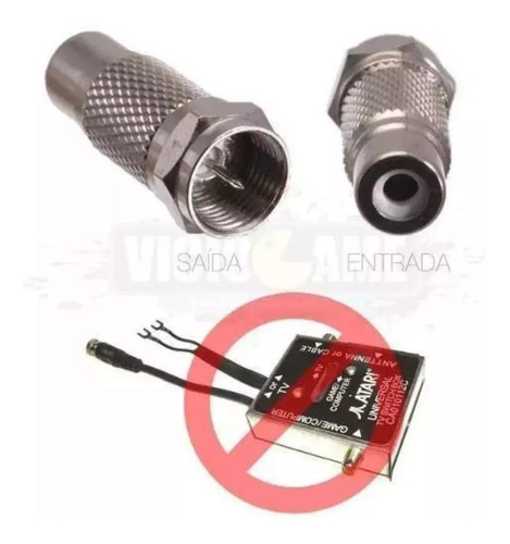 Imagem 5 de 6 de Adaptador Antena Rf P/ Games Atari Odyssey Sega Mega Master