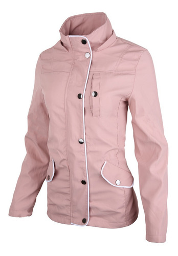 Imagen 1 de 7 de Gabardina Dama Con Gorro Desmontable Impermeable Lj21-100