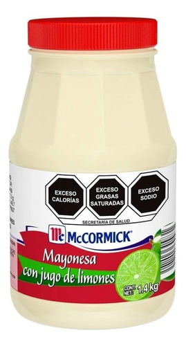 Mayonesa Mccormick Con Jugo De Limon 1.4 Kg 