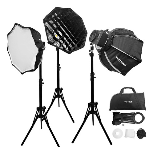 Softbox Octagonal Con Honeycomb Grid Para Fotografía