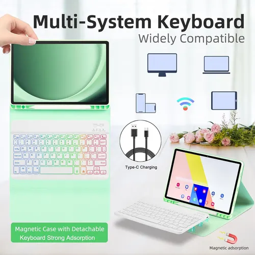 Fundas Con Teclado Para Tablet Galaxy Tab A9 Plus 11 Eam...