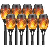 Comprar Antorcha Llama Solar Parpadeante Luces Antorcha Solar Led 8x