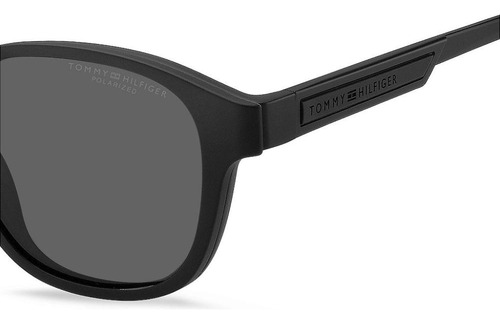 Óculos De Sol Tommy Hilfiger 2085cs Preto Polarizado Clip On