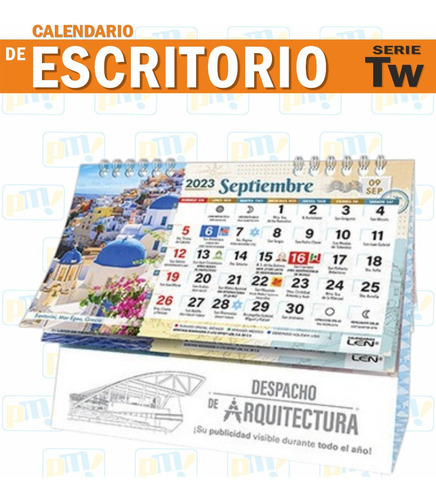 25 Calendarios Escritorio Serie T W Serigrafia Almanaques Tw