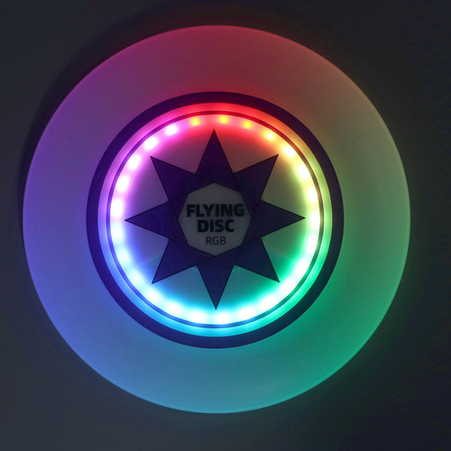 Disco Volador Recargable, Led Rgb, Sin Escalones, Regulable,