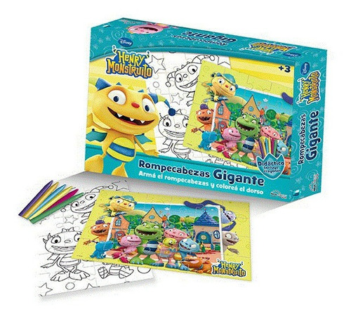 Puzzle X 24 Piezas Giganta Infantil Henry Monstruito Hm100