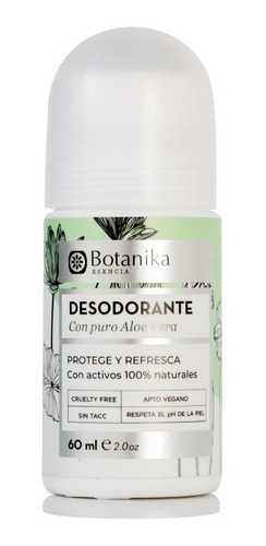 Desodorante Roll On Natural Botanika 60 Ml Aloe Vera Fyr