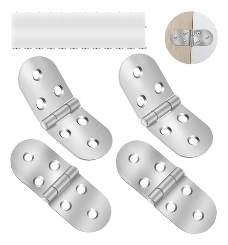 4 Bisagras Plegables Resistentes Para Mesa, Bisagra De Acero