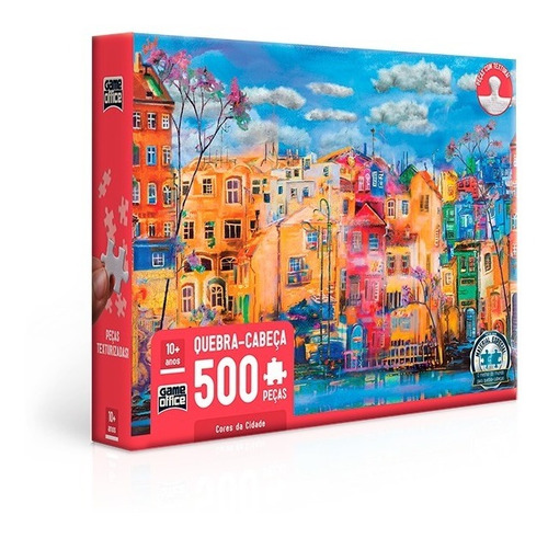 Quebra Cabeça Puzzle Cores Da Cidade 500pç Game Office