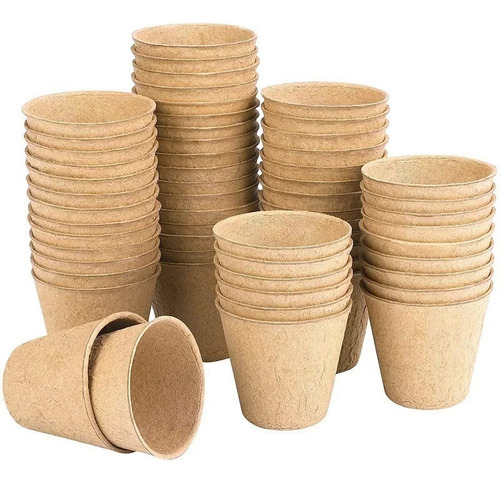 50unidads - Macetero Biodegradables 8cm