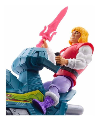 He-man Vehículo Jet Sled Y Figura Exclusiva Príncipe Adam