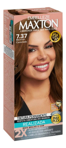 Coloração Maxton 7.37 Marrom Caramelo - Evelyn Regly