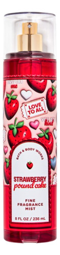 Bath E Body Works Body Splash Strawberry Pound Cake 236 Ml
