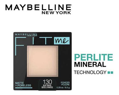 Polvo Facial Maybelline Fit Me Matte + Poreless Buff Beige