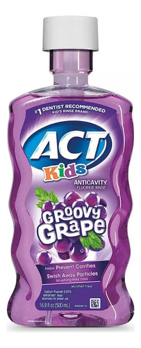 Act Kids Enjuague Dental Para Ninos Groovy Grape