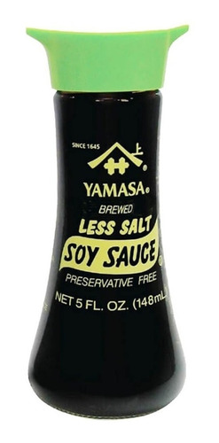 Salsa De Soja Yamasa Reducida En Sodio 148 Ml. Origen Usa 