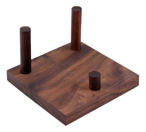 2 Pedestal De Exhibición Decorativa Con Base De Madera