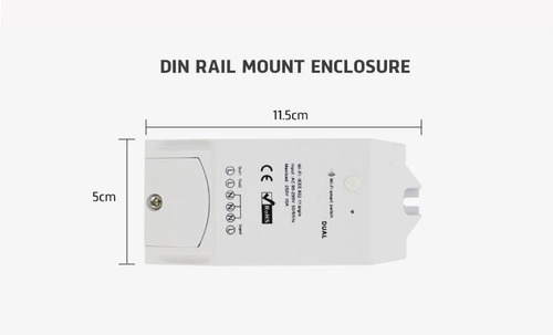 Imagen 2 de 7 de Interruptor Dual Wifi Para Domótica - Cortinas App 6c
